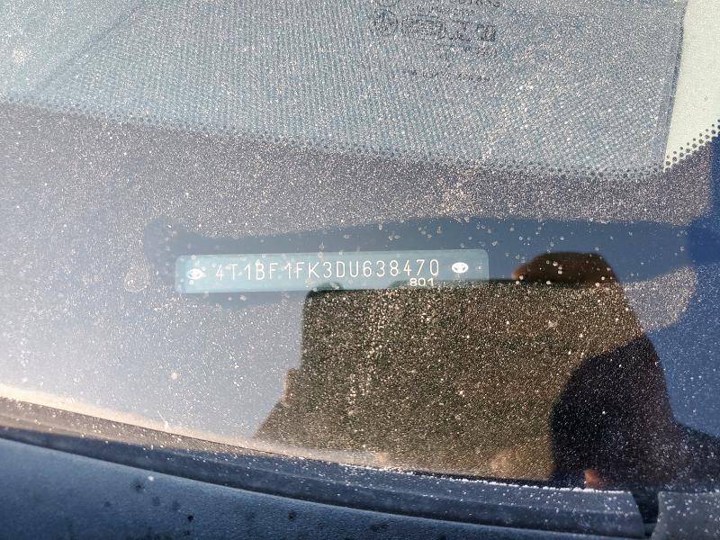 4T1BF1FK3DU638470 - 2013 TOYOTA CAMRY L BLACK photo 13