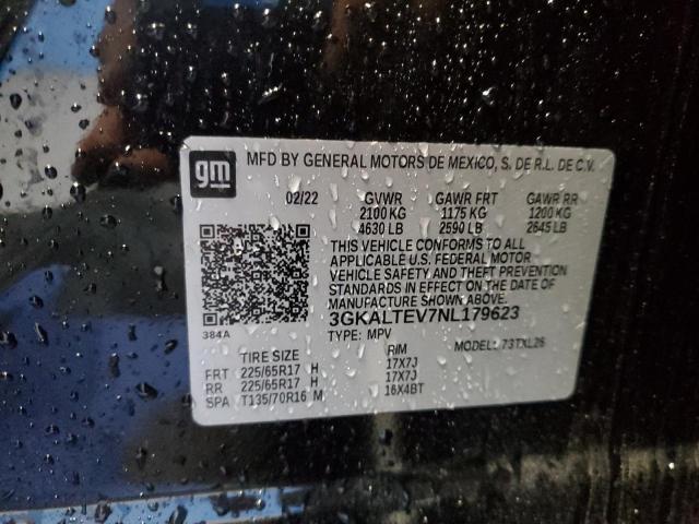 3GKALTEV7NL179623 - 2022 GMC TERRAIN SLE BLACK photo 14