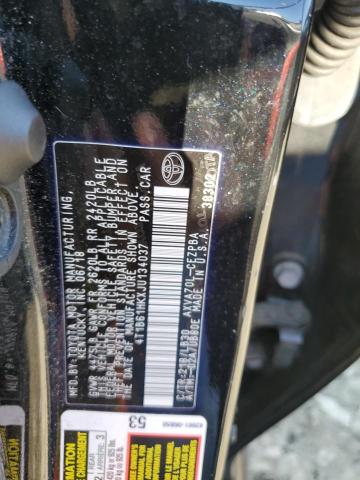 4T1B61HKXJU134037 - 2018 TOYOTA CAMRY XSE 黑色 照片 12