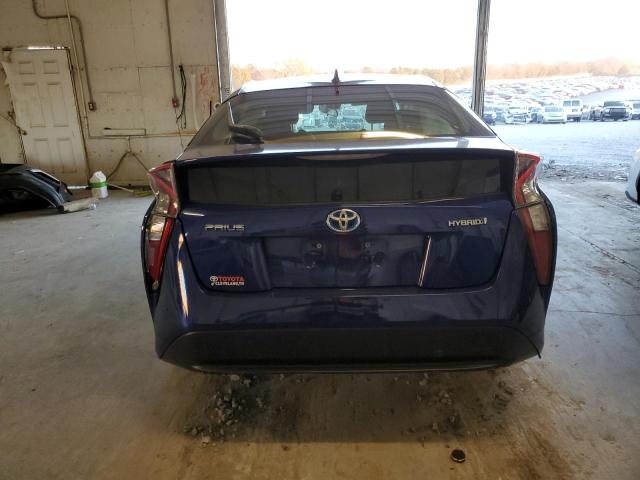 JTDKBRFU4H3538731 - 2017 TOYOTA PRIUS BLUE photo 6