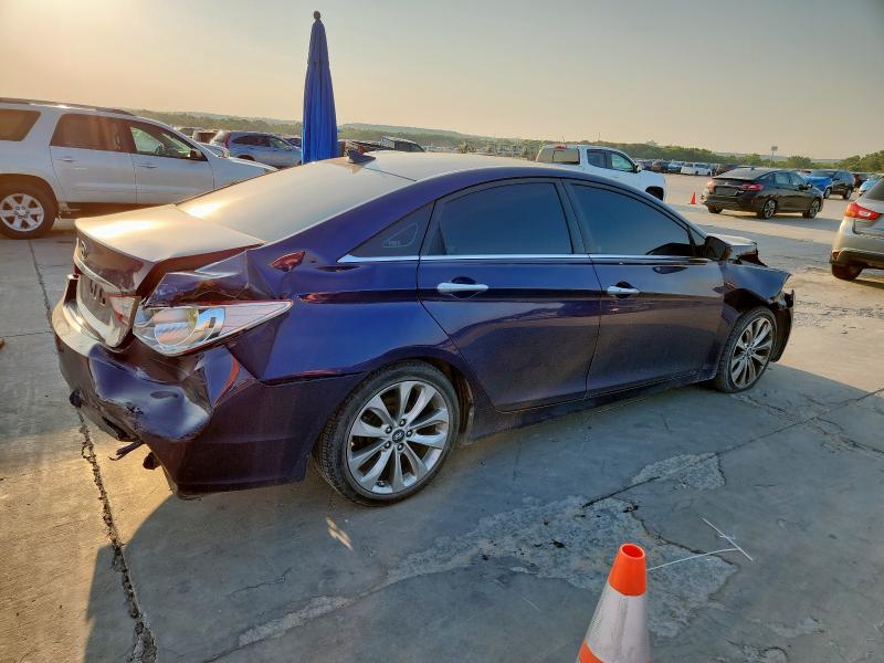 5NPEC4AC2DH514020 - 2013 HYUNDAI SONATA SE BLUE photo 3