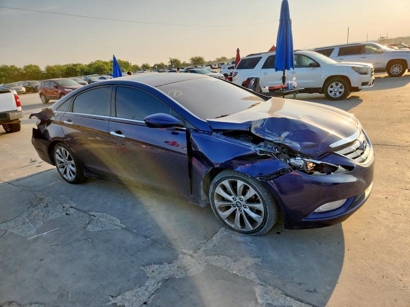 5NPEC4AC2DH514020 - 2013 HYUNDAI SONATA SE BLUE photo 4