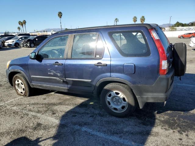 JHLRD68576C023414 - 2006 HONDA CR-V LX BLUE photo 2