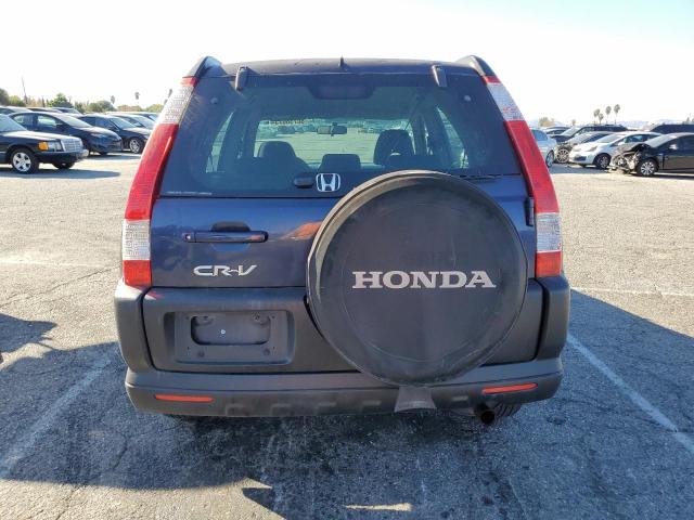 JHLRD68576C023414 - 2006 HONDA CR-V LX BLUE photo 6