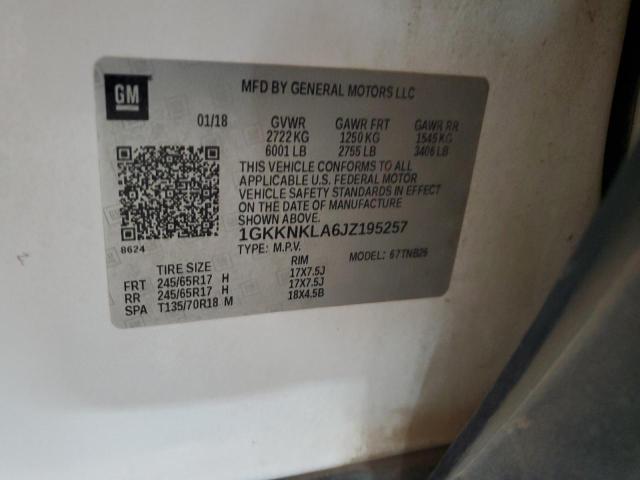 1GKKNKLA6JZ195257 - 2018 GMC ACADIA SLE Ağ foto 12