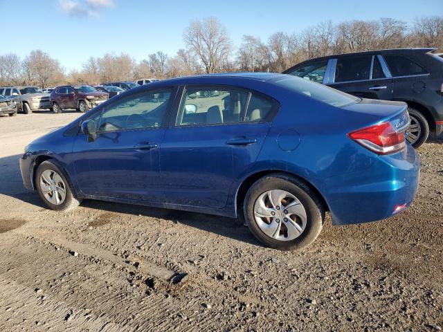 19XFB2F55FE050640 - 2015 HONDA CIVIC LX BLUE photo 2