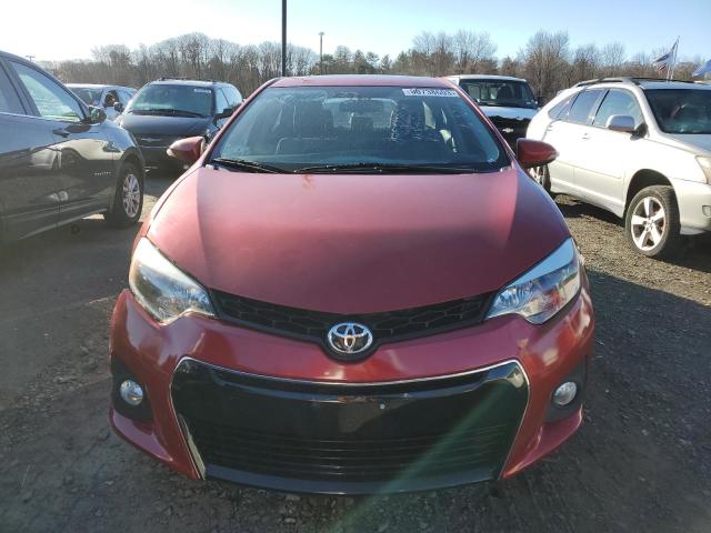 2T1BURHE1EC201890 - 2014 TOYOTA COROLLA L RED photo 5