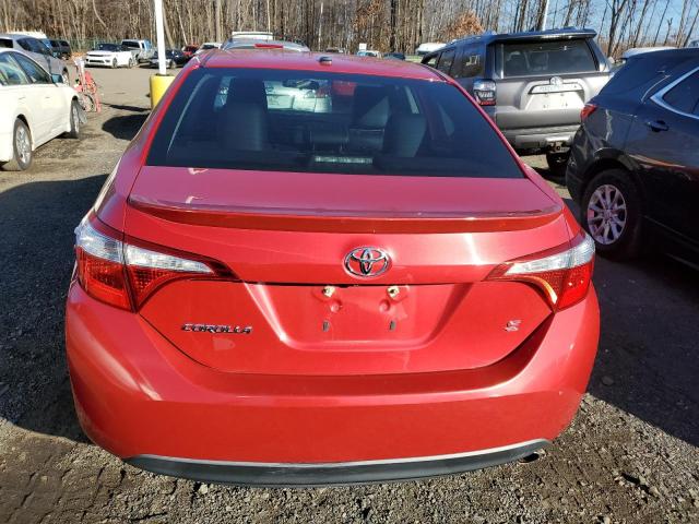 2T1BURHE1EC201890 - 2014 TOYOTA COROLLA L RED photo 6