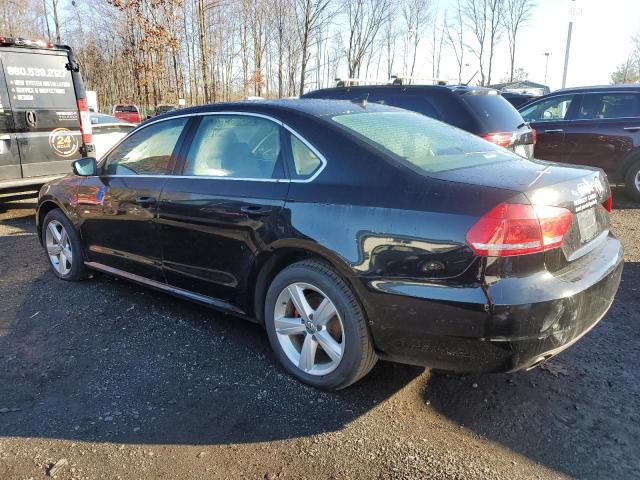 1VWBN7A36CC110465 - 2012 VOLKSWAGEN PASSAT SE BLACK photo 2