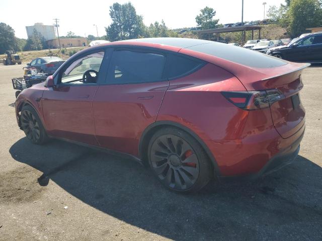 7SAYGDEF2SA377016 - 2025 TESLA MODEL Y RED photo 2