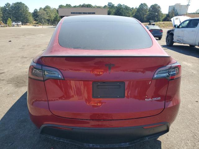 7SAYGDEF2SA377016 - 2025 TESLA MODEL Y RED photo 6