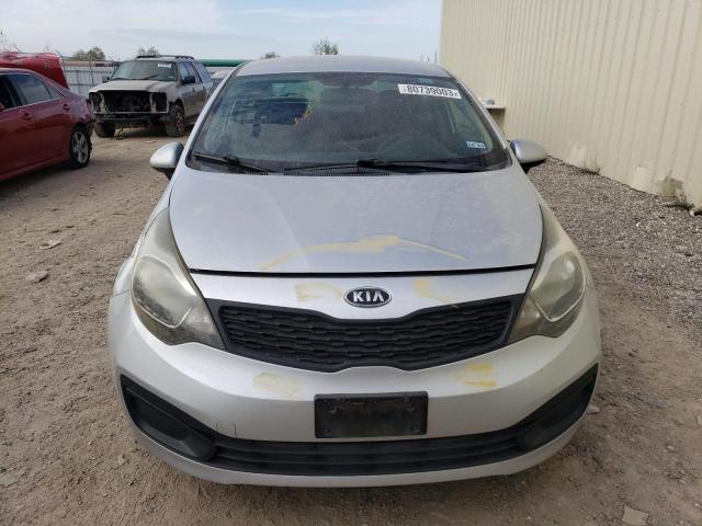 KNADM4A38D6096739 - 2013 KIA RIO LX SILVER photo 5