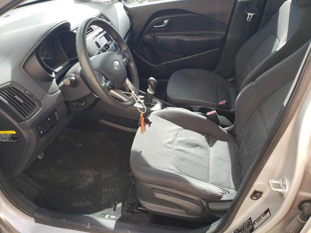 KNADM4A38D6096739 - 2013 KIA RIO LX SILVER photo 7