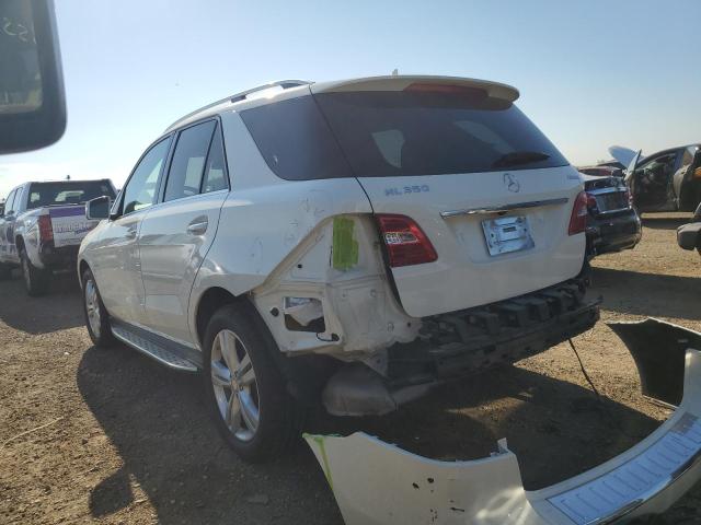 4JGDA5HB0CA024942 - 2012 MERCEDES-BENZ ML 350 4MATIC WHITE photo 2