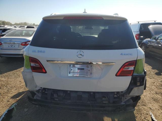 4JGDA5HB0CA024942 - 2012 MERCEDES-BENZ ML 350 4MATIC WHITE photo 6