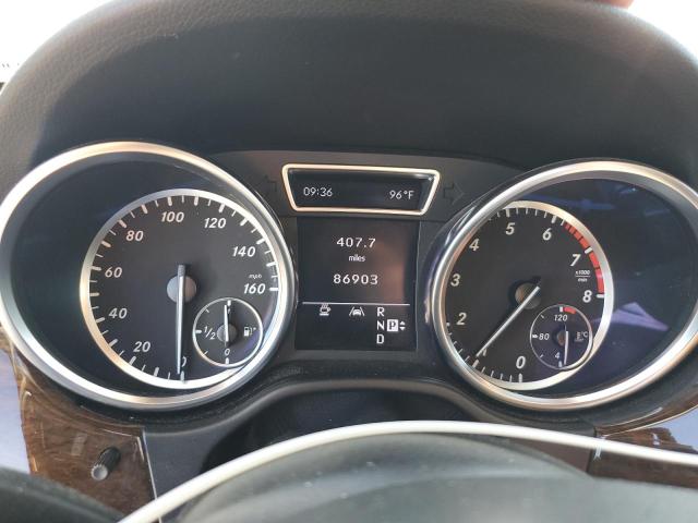 4JGDA5HB0CA024942 - 2012 MERCEDES-BENZ ML 350 4MATIC WHITE photo 9