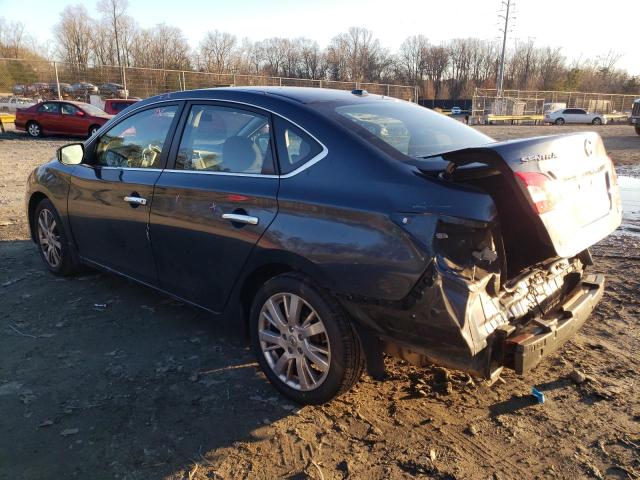 3N1AB7AP8DL664528 - 2013 NISSAN SENTRA S BLUE photo 2