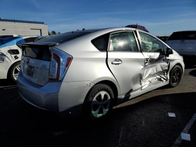 JTDKN3DU0C5515466 - 2012 TOYOTA PRIUS SILVER photo 3