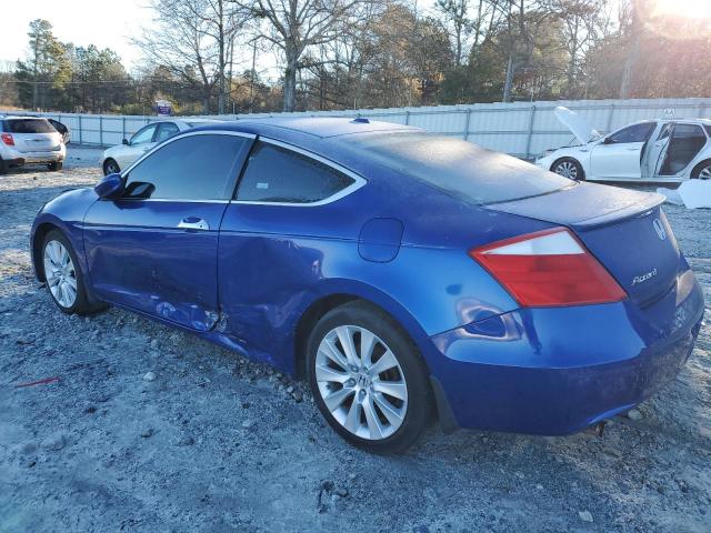 1HGCS22808A011156 - 2008 HONDA ACCORD EXL BLUE photo 2