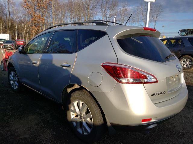 JN8AZ1MW0DW317167 - 2013 NISSAN MURANO S SILVER photo 2