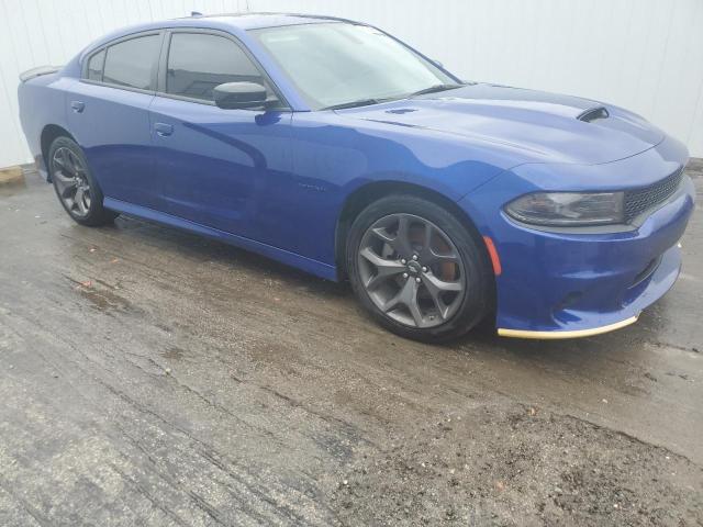 2C3CDXCT0NH232086 - 2022 DODGE CHARGER R/T BLUE photo 4