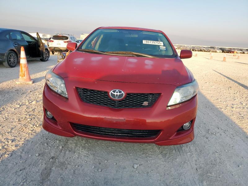 2T1BU4EE9AC422476 - 2010 TOYOTA COROLLA BASE 红色 照片 5
