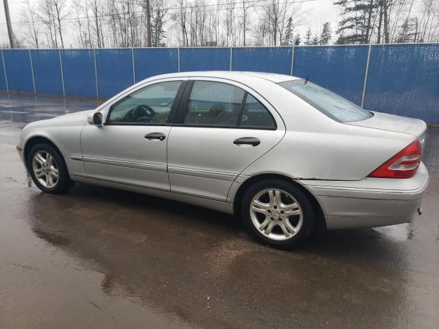 WDBRF61J83F351254 - 2003 MERCEDES-BENZ C 240 SILVER photo 2