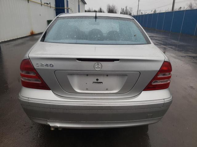 WDBRF61J83F351254 - 2003 MERCEDES-BENZ C 240 SILVER photo 6