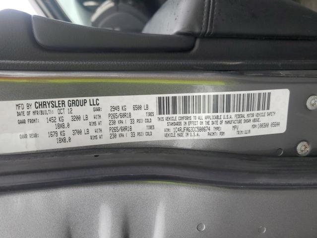 1C4RJFAG3DC580674 - 2013 JEEP GRAND CHER LAREDO GRAY photo 13