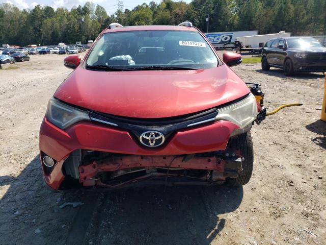 JTMRFREV4GJ060074 - 2016 TOYOTA RAV4 XLE RED photo 5