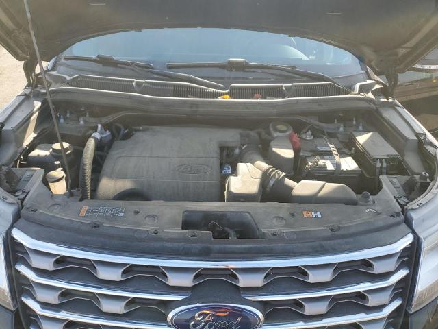 1FM5K7D84HGD51582 - 2017 FORD EXPLORER XLT შავი ფოტო 12