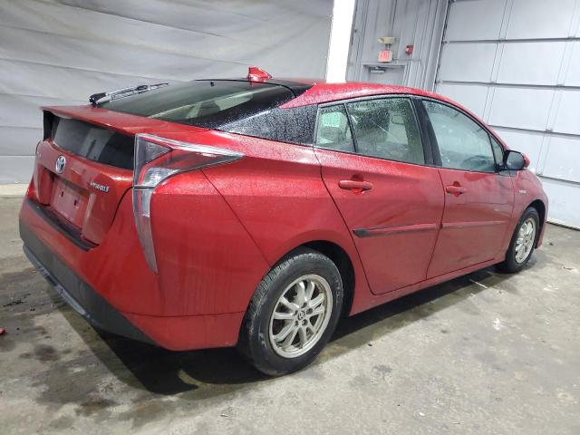JTDKARFU4H3536531 - 2017 TOYOTA PRIUS RED photo 3
