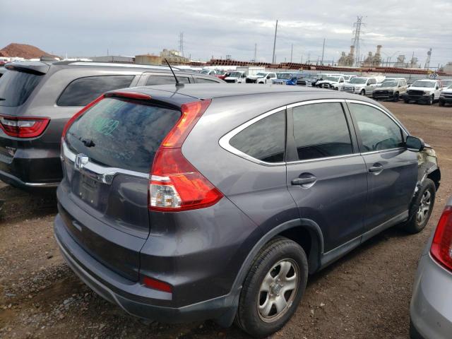 3CZRM3H33FG717616 - 2015 HONDA CR-V LX GRAY photo 3