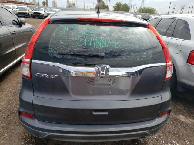 3CZRM3H33FG717616 - 2015 HONDA CR-V LX GRAY photo 6