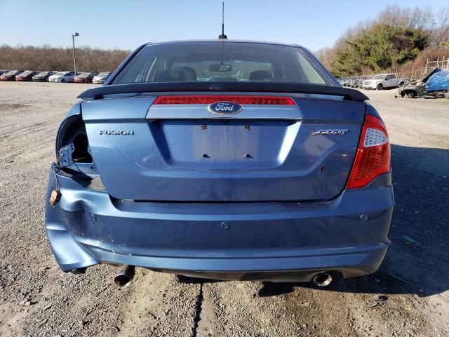 3FAHP0KC0AR375612 - 2010 FORD FUSION SPORT BLUE photo 6