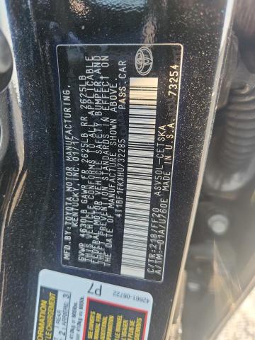 4T1BF1FKXHU732285 - 2017 TOYOTA CAMRY LE BLACK photo 12