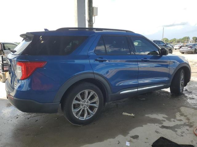 1FMSK8DH5LGA51809 - 2020 FORD EXPLORER XLT BLUE photo 3