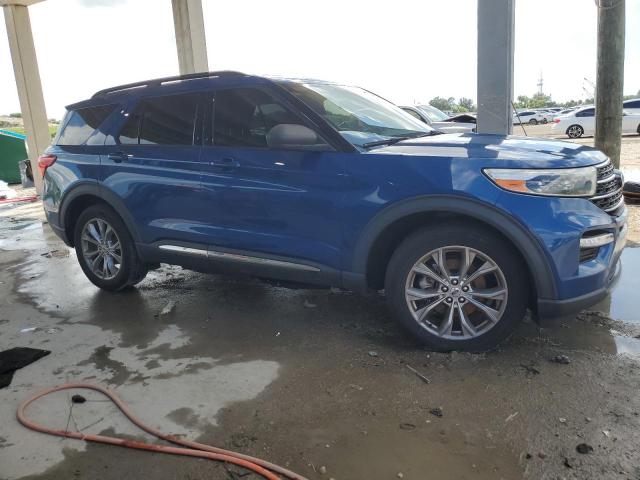 1FMSK8DH5LGA51809 - 2020 FORD EXPLORER XLT BLUE photo 4