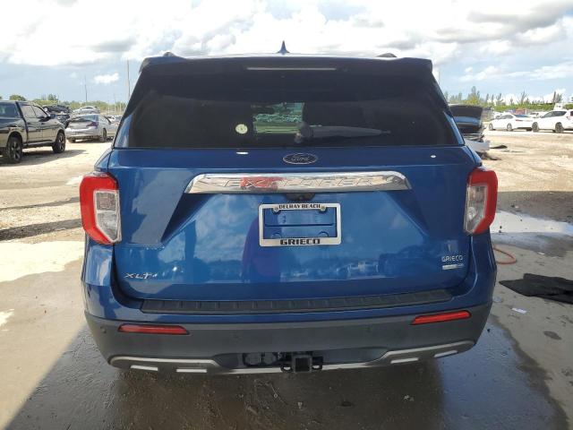 1FMSK8DH5LGA51809 - 2020 FORD EXPLORER XLT BLUE photo 6