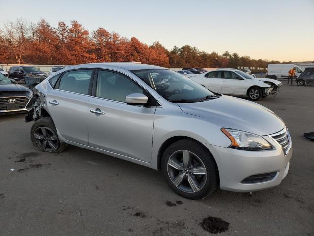 3N1AB7AP3FL663435 - 2015 NISSAN SENTRA S SILVER photo 4