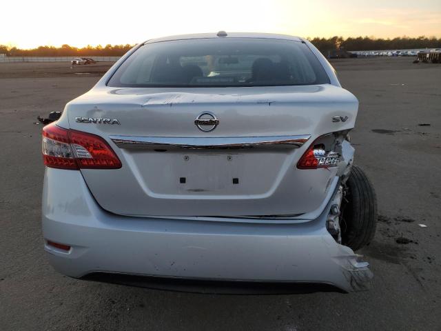 3N1AB7AP3FL663435 - 2015 NISSAN SENTRA S SILVER photo 6