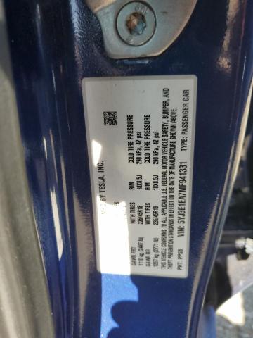 5YJ3E1EA7MF941331 - 2021 TESLA MODEL 3 蓝色 照片 12