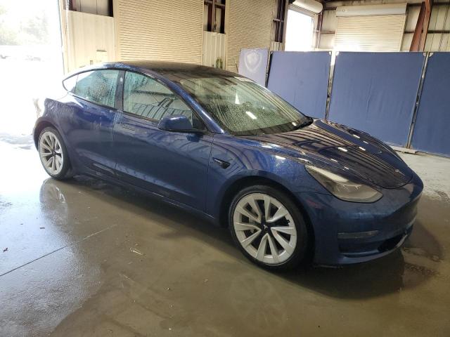 5YJ3E1EA6NF371968 - 2022 TESLA MODEL 3 蓝色 照片 4