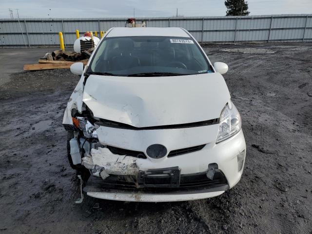 JTDKN3DU1D1636936 - 2013 TOYOTA PRIUS WHITE photo 5