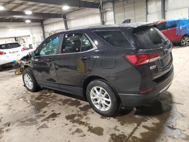 3GNAXUEV3NL118637 - 2022 CHEVROLET EQUINOX LT BLACK photo 2