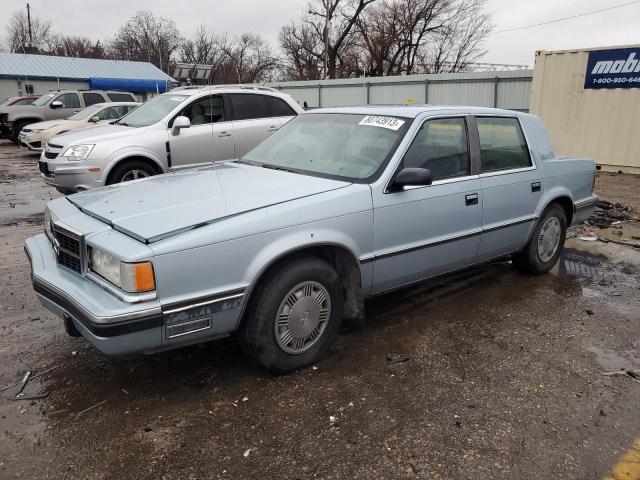 1B3BU4635JD201426 - 1988 DODGE DYNASTY BLUE photo 1