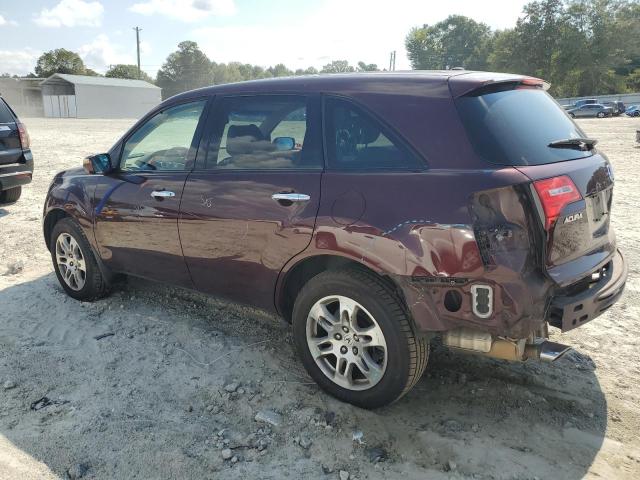 2HNYD28659H527241 - 2009 ACURA MDX TECHNOLOGY Burgund zdjęcie 2