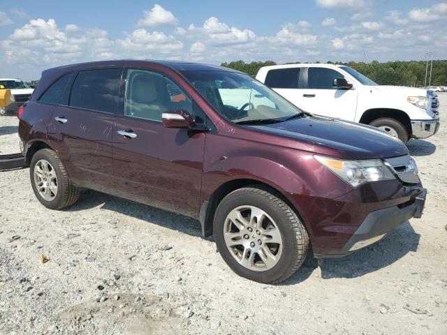 2HNYD28659H527241 - 2009 ACURA MDX TECHNOLOGY Burgund zdjęcie 4