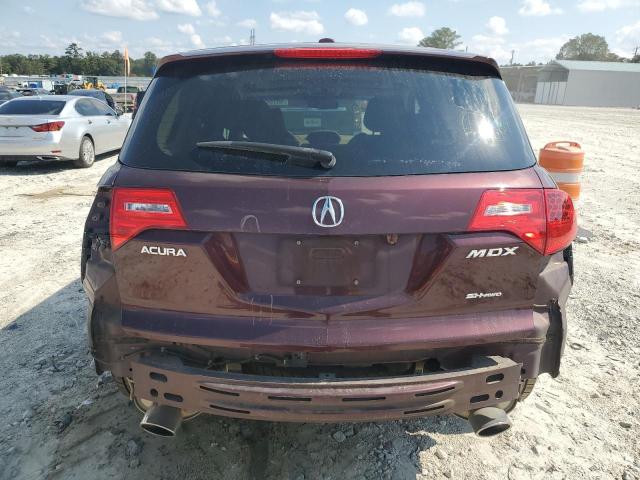2HNYD28659H527241 - 2009 ACURA MDX TECHNOLOGY Burgund zdjęcie 6