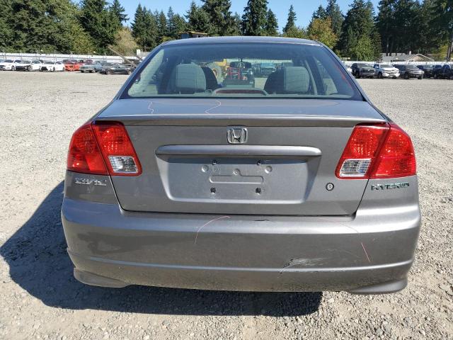 JHMES95664S012096 - 2004 HONDA CIVIC HYBRID SILVER photo 6